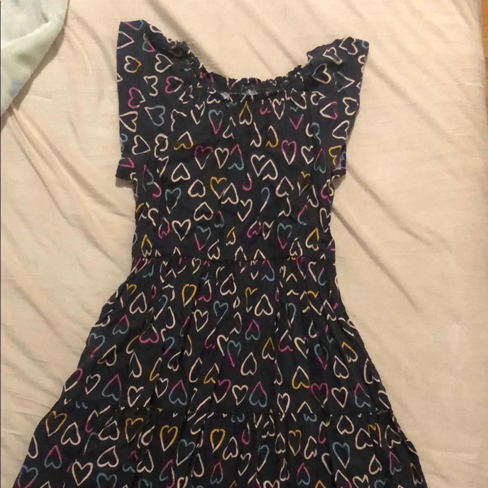 cat & jack Colorful Heart Pattern Kids Dress - Picture 1 of 3